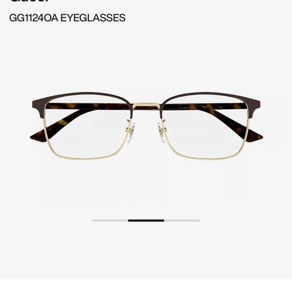 Gucci GG1124OA unisex tortoise eyeglasses (prescription) - Picture 2 of 14